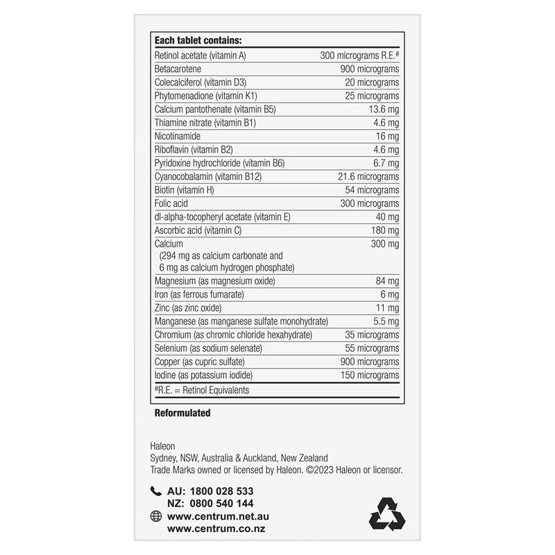 Centrum 男士专用 90 片装