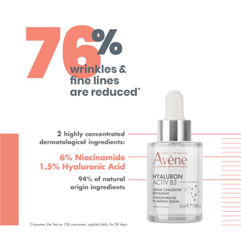 Avene Hyaluron Activ B3 浓缩丰盈精华液 30ml