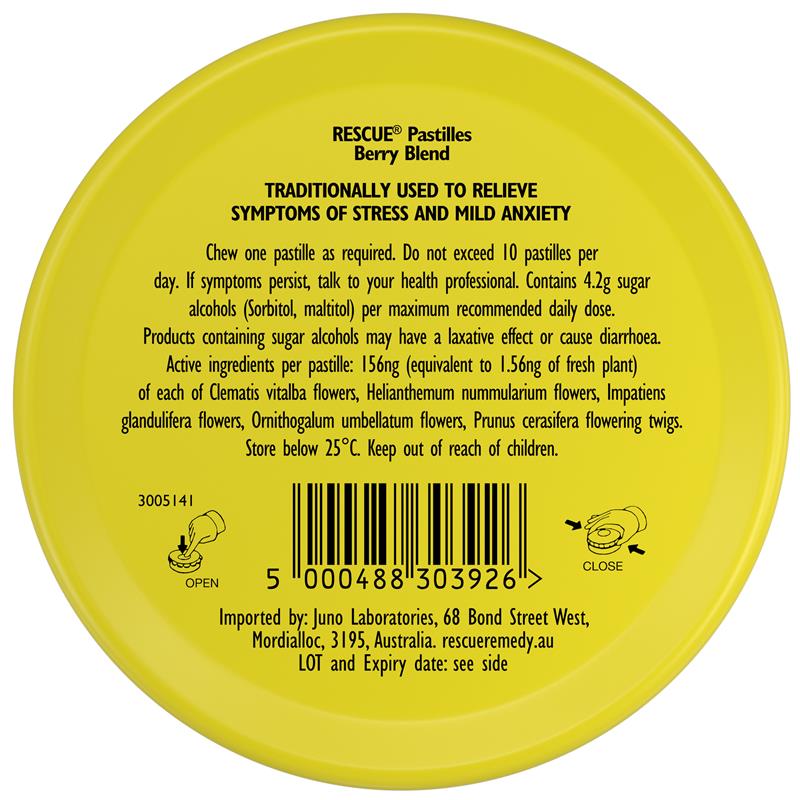 Viên ngậm Rescue Remedy dạng kẹo Berry Blend 50g