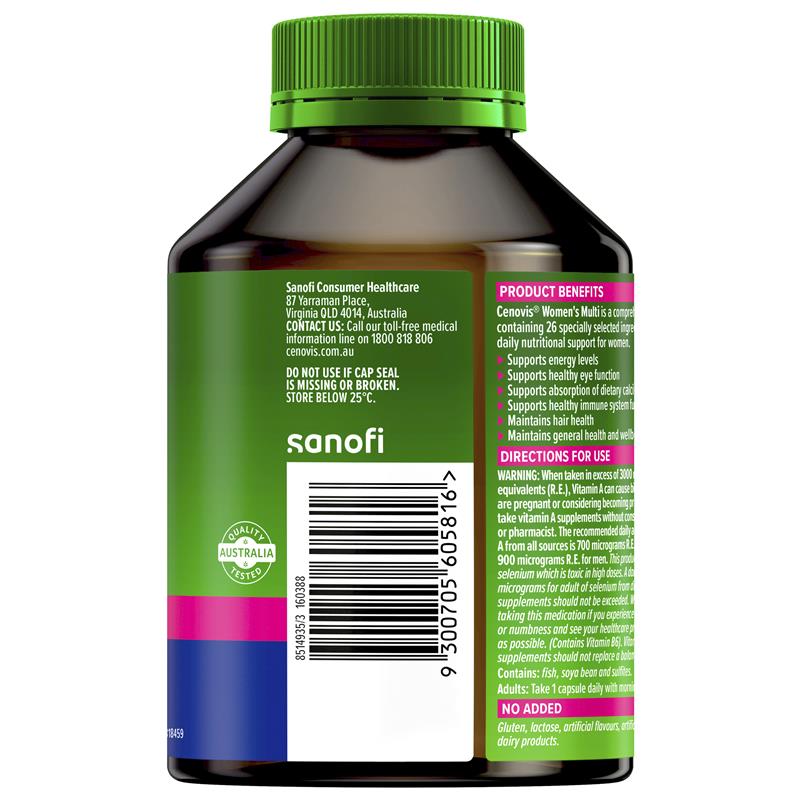 Vitamin tổng hợp cho phụ nữ Cenovis cung cấp năng lượng - Vitamin tổng hợp 100 viên nang