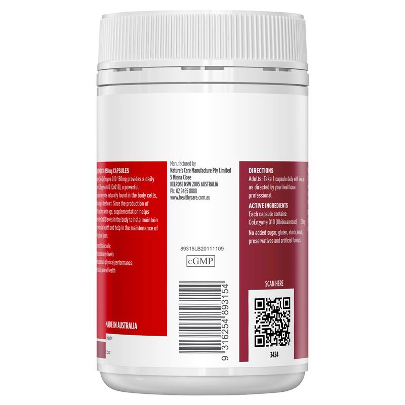 Healthy Care 辅酶Q10 150毫克 100粒胶囊