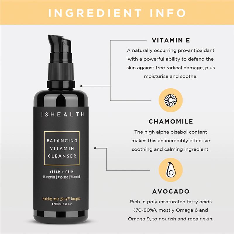 Sữa rửa mặt cân bằng vitamin JSHEALTH 100ml