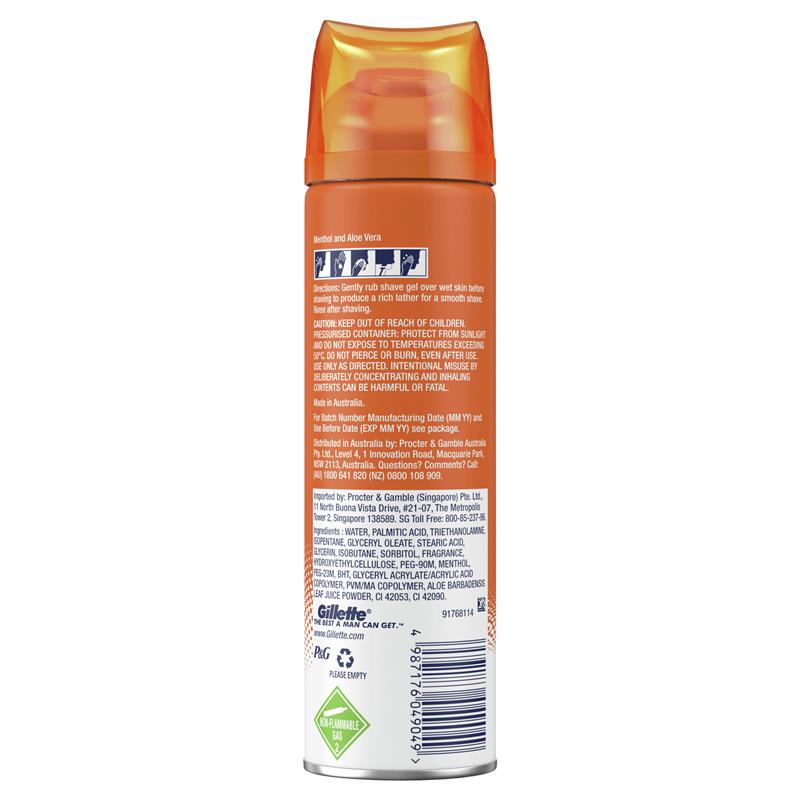 Gel cạo râu Gillette Pro Icy Cool 195g