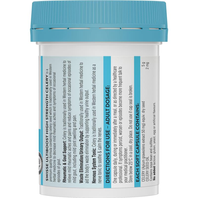 Swisse Ultiboost 高强度芹菜 5000 毫克 50 粒胶囊