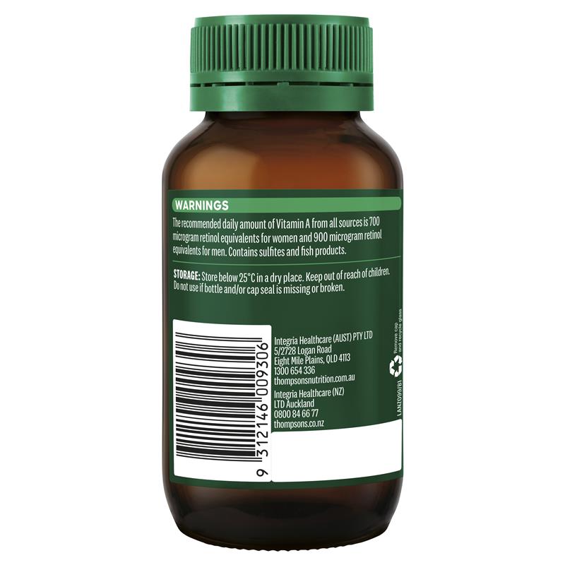 Thompson's Cod Liver Oil 100 Capsules