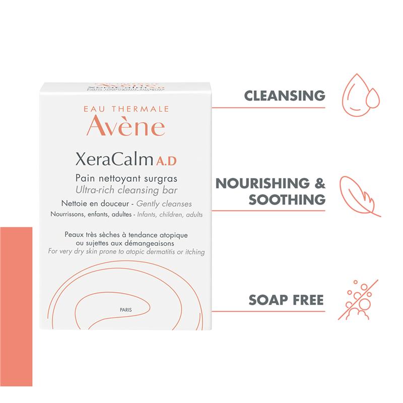 Xà phòng rửa mặt Avene Xeracalm AD Ultra-Rich 100g