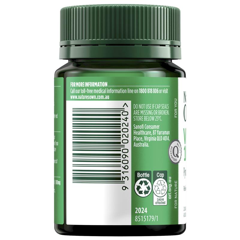 Vitamin B6 100mg của Nature's Own 60 viên
