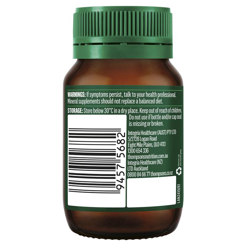 Thompson's Organic Zinc 80 Tablets