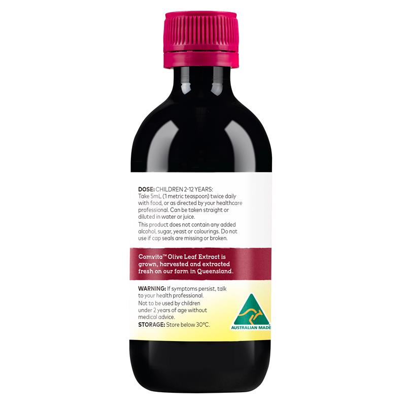 Chiết xuất lá ô liu Comvita cho trẻ em hỗn hợp quả mọng 200mL
