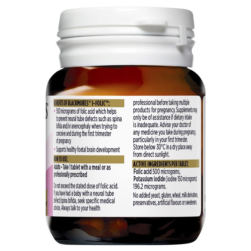 Blackmores I-Folic Preconception & Pregnancy Vitamin 150 Tablets