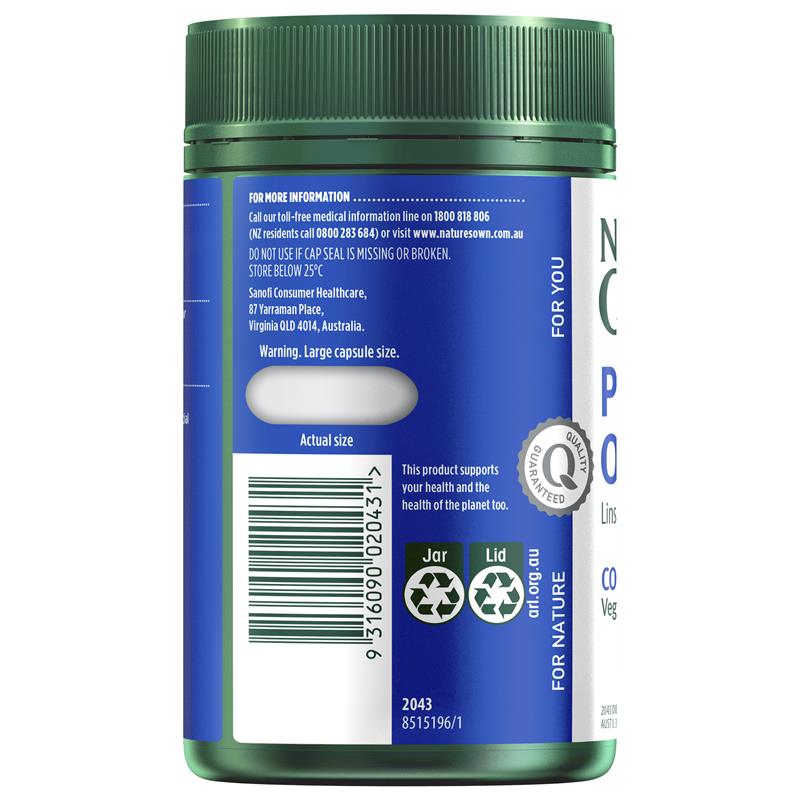 Viên nang Omega 125 từ thực vật của Nature's Own