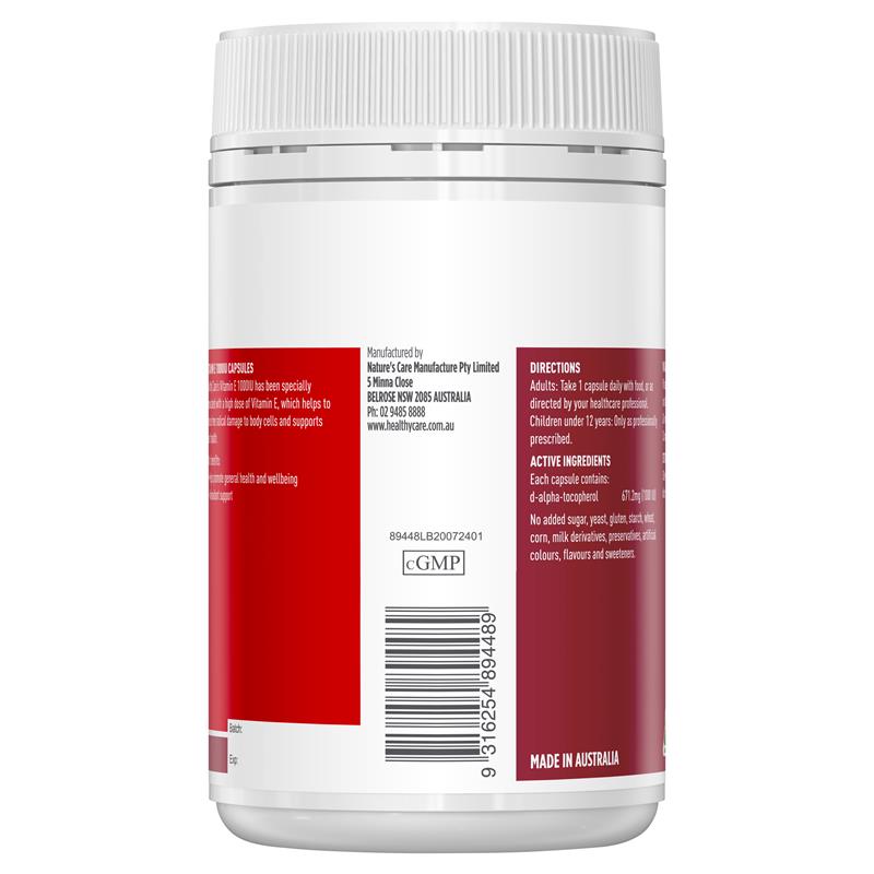 Vitamin E Healthy Care 1000IU 120 Viên