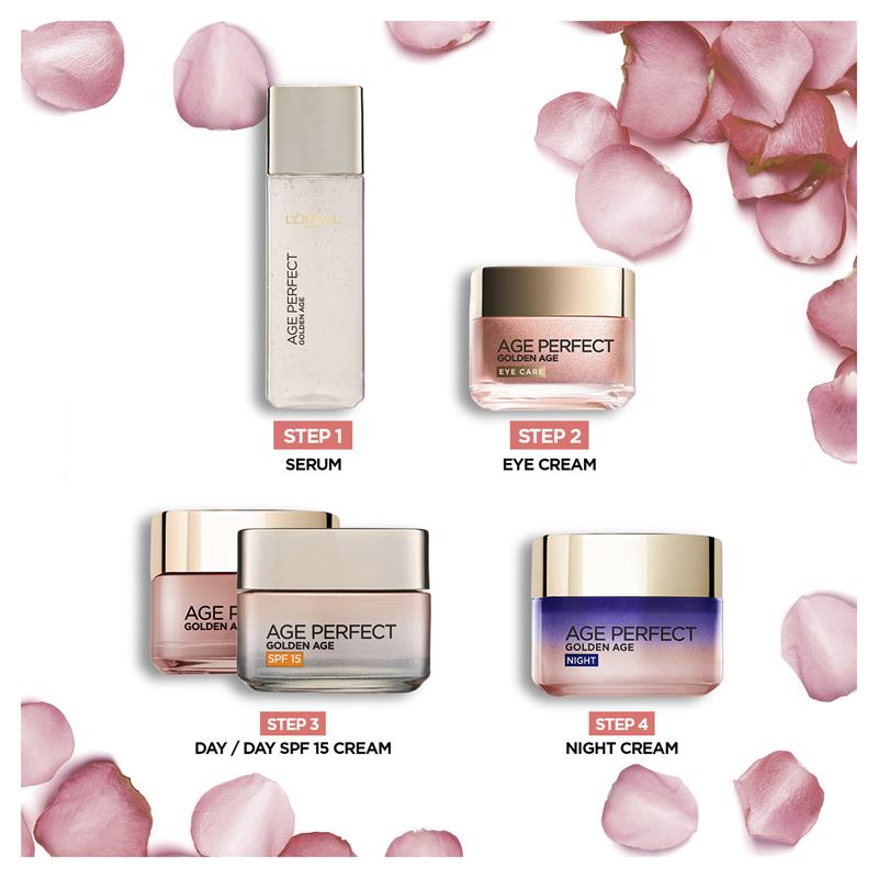 Kem dưỡng da ban ngày L'oreal Paris Age Perfect Golden Age Rosy Re-Densifying SPF 15 50ml