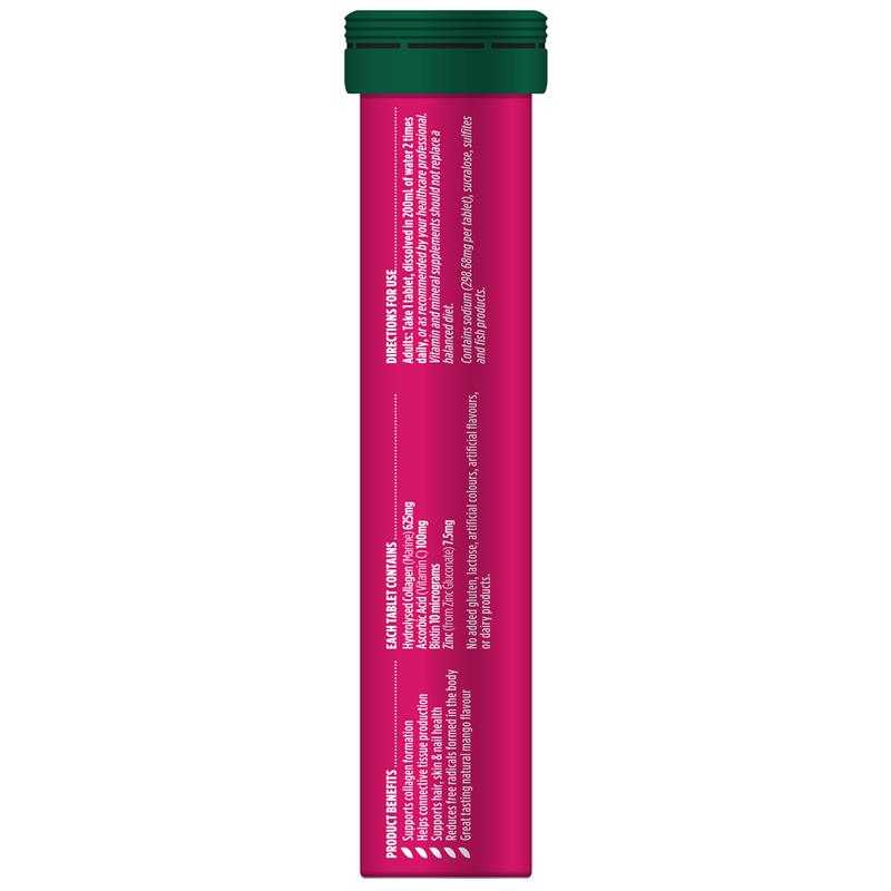 Viên sủi Nature's Own Collagen + Skin Support 20 viên