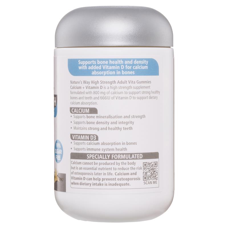 Kẹo dẻo bổ sung canxi không đường Nature's Way Adult Vita Gummies 60 viên