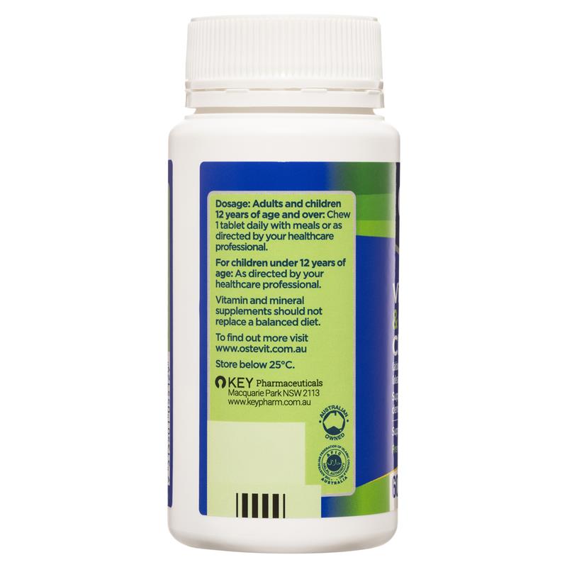 OsteVit-D Vitamin D3 & Calcium Chewable One-a-Day 60 Tablets