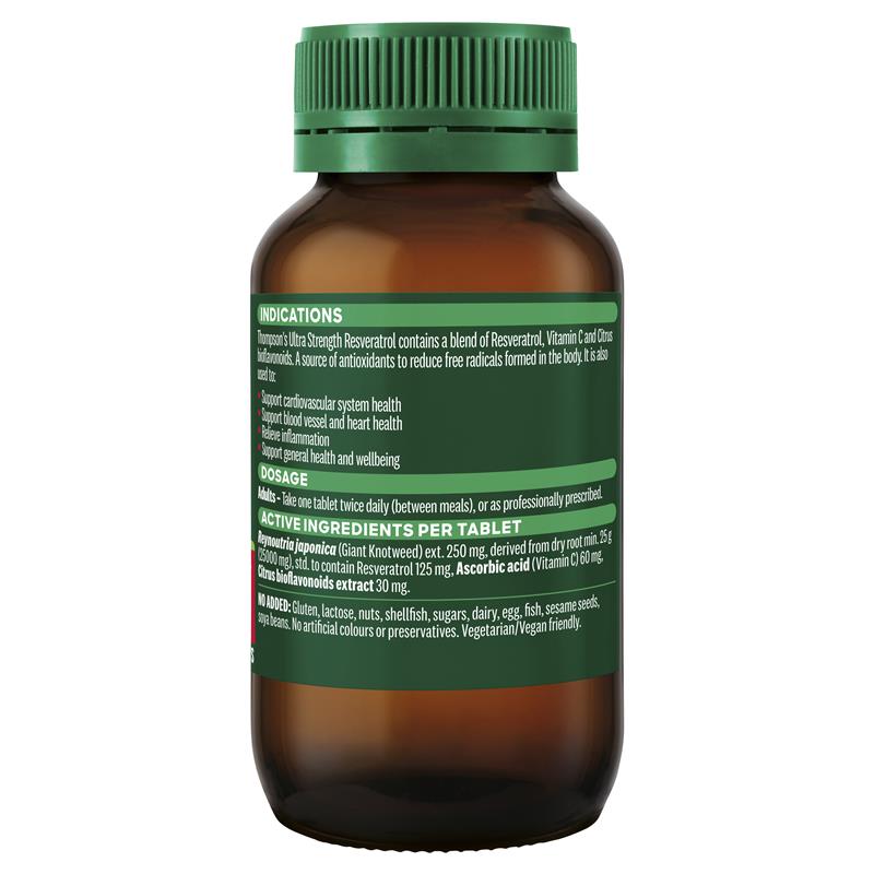 Thompsons Ultra Strength Resveratrol 60 Tablets