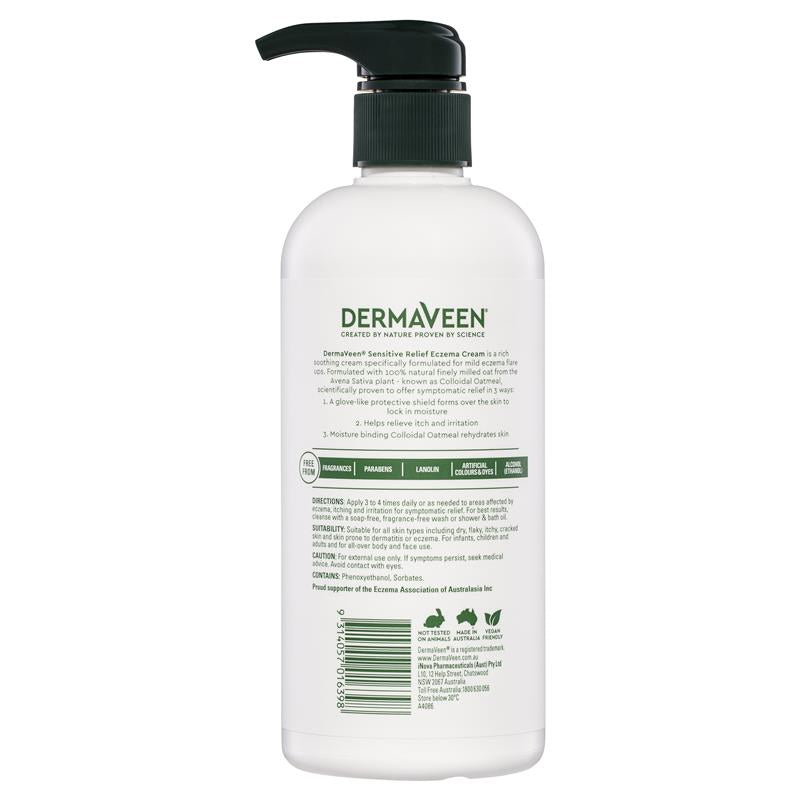 Kem trị chàm DermaVeen Sensitive Relief 500ml