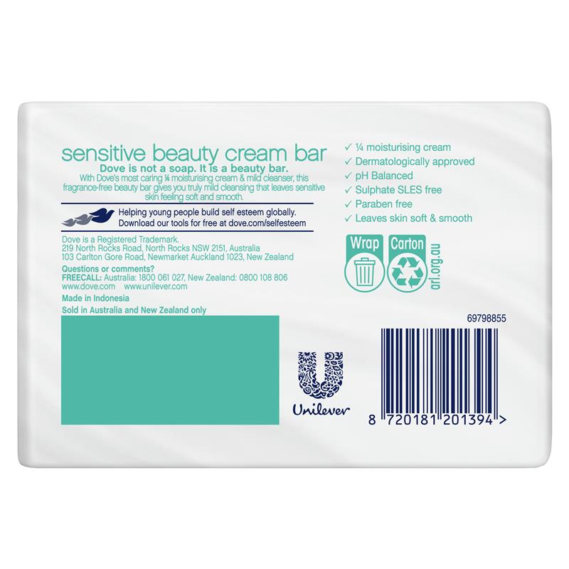 Dove Beauty Bar Sensitive Bar 2 x 90g