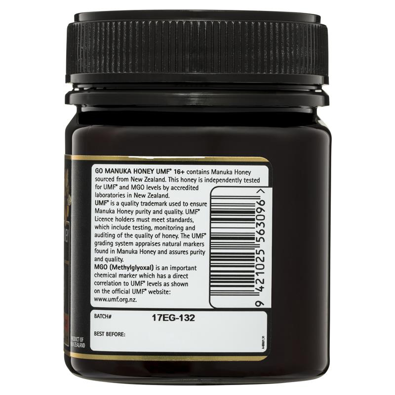 GO Healthy Manuka Honey UMF 16+ (MGO 570+) 250gm