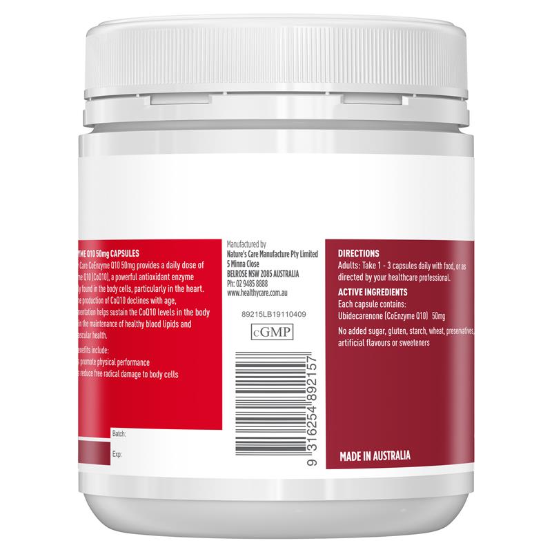Healthy Care 辅酶Q10 50毫克 200粒胶囊