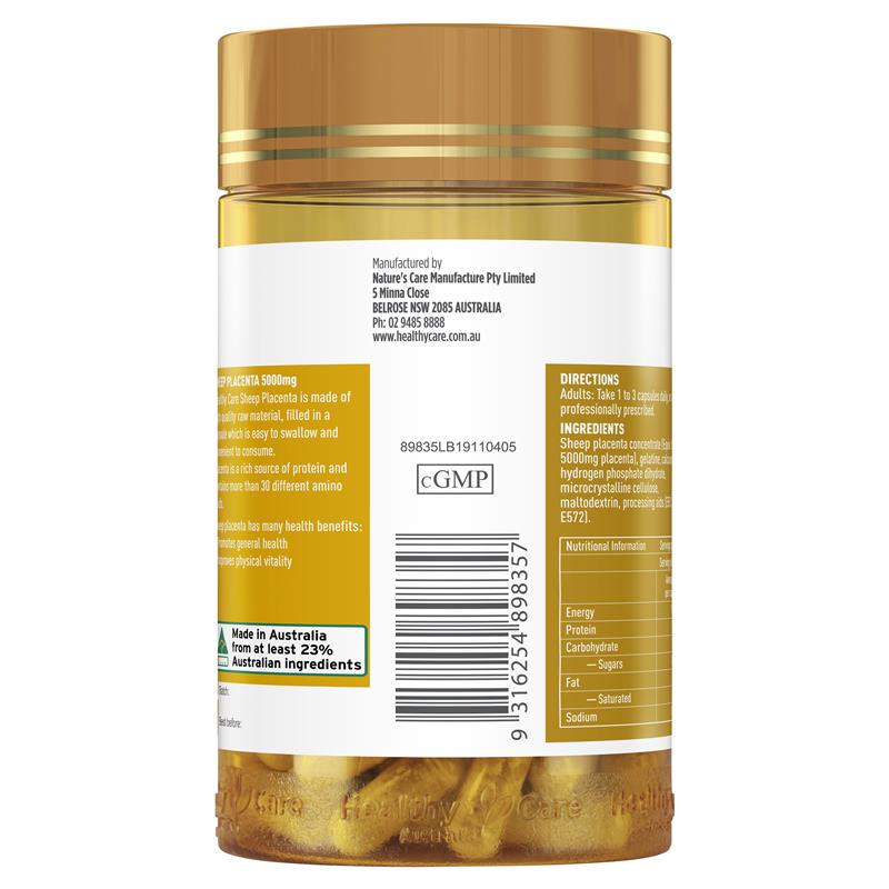 Healthy Care 羊胎盘 5000mg 100粒