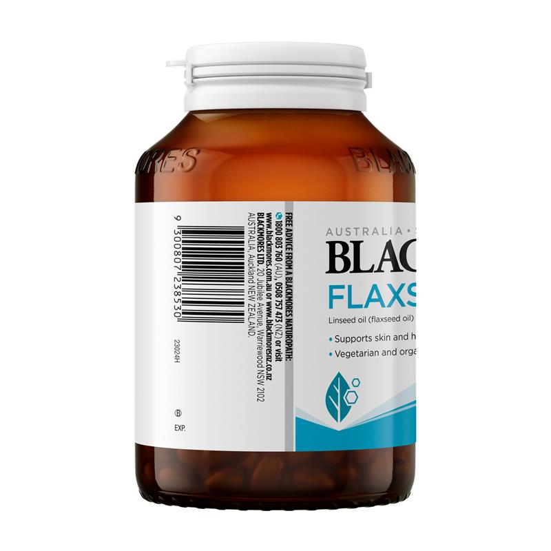 Blackmores Flaxseed Oil 1000mg Omega-3 Vegetarian 100 Capsules