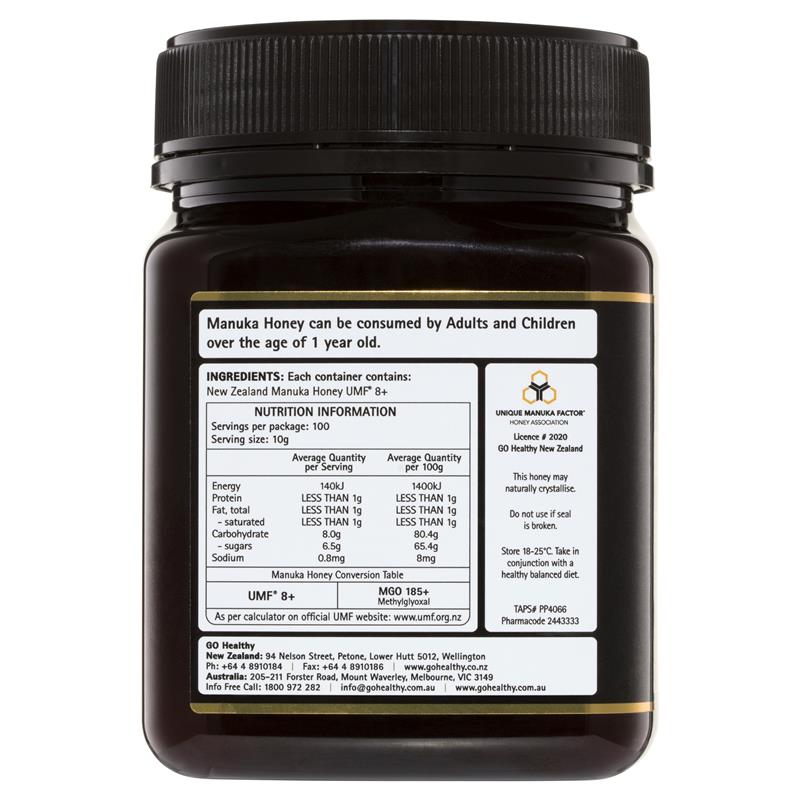 GO Healthy Manuka Honey UMF 8+ (MGO 180+) 1kg
