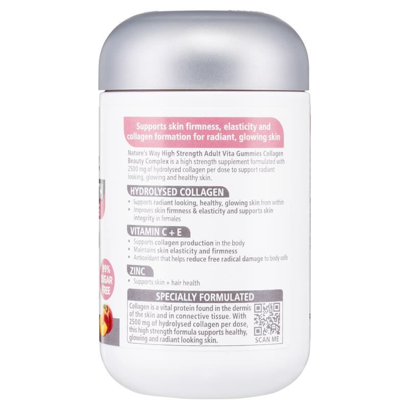 Nature's Way Adult Vita Gummies Sugar Free Collagen cường độ cao 50 viên