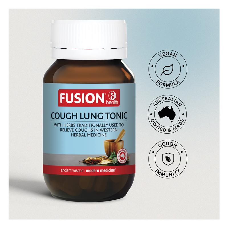 Fusion Health Cough Lung Tonic 60 Viên nang chay