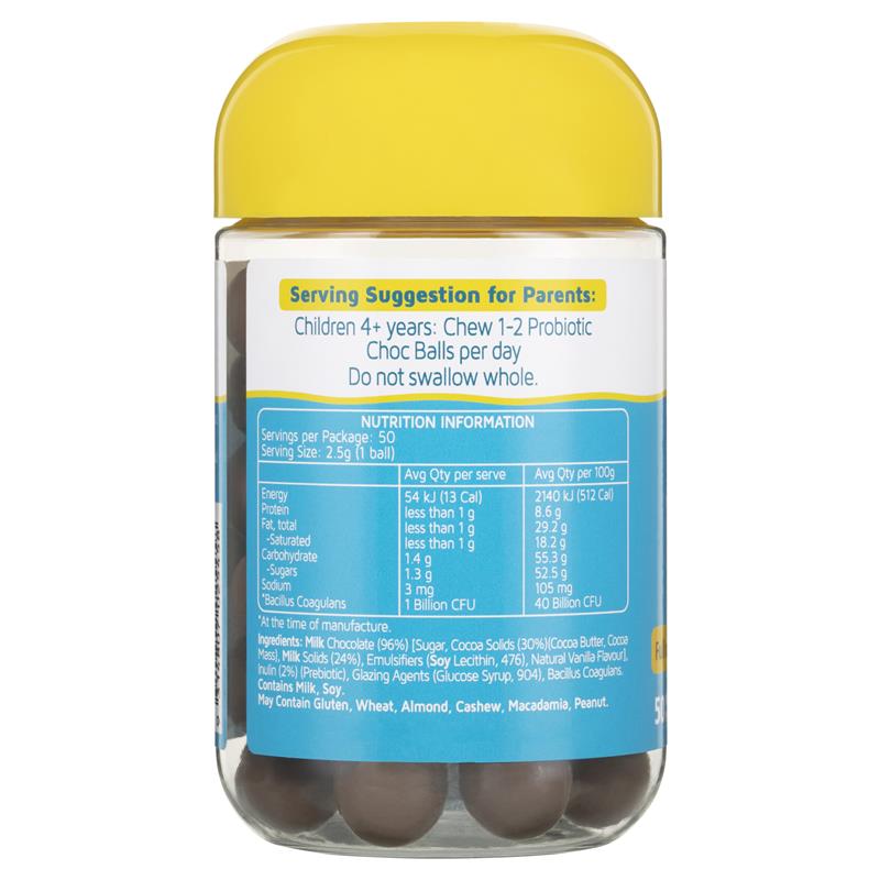 Viên Probiotic thông minh cho trẻ em Nature's Way Kids Smart 50 viên sô cô la