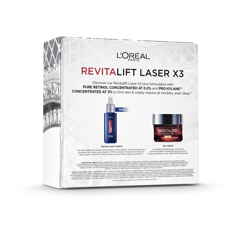 L'Oreal Paris Revitalift Laser Retinol Serum & Day Cream Gift Set