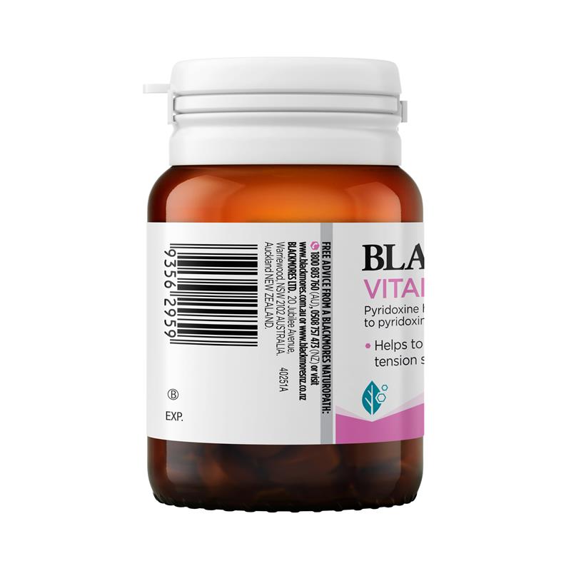 Blackmores Vitamin B6 100mg Sức khỏe phụ nữ 40 viên