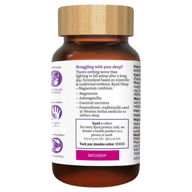 Kynd Sleep + Magnesium 30 Tablets
