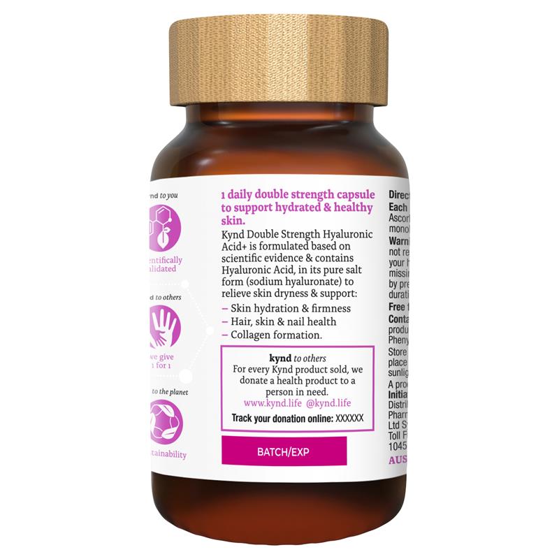 Kynd Double Strength Hyaluronic Acid+ 30 Capsules