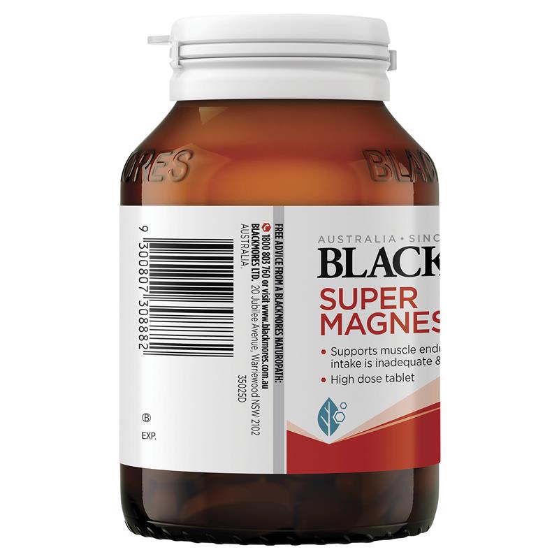 Blackmores Super Magnesium+ Muscle Health Vitamin 100 Viên