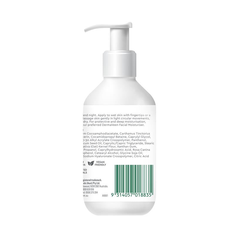 Sữa rửa mặt siêu cấp ẩm DermaVeen Face 200ml