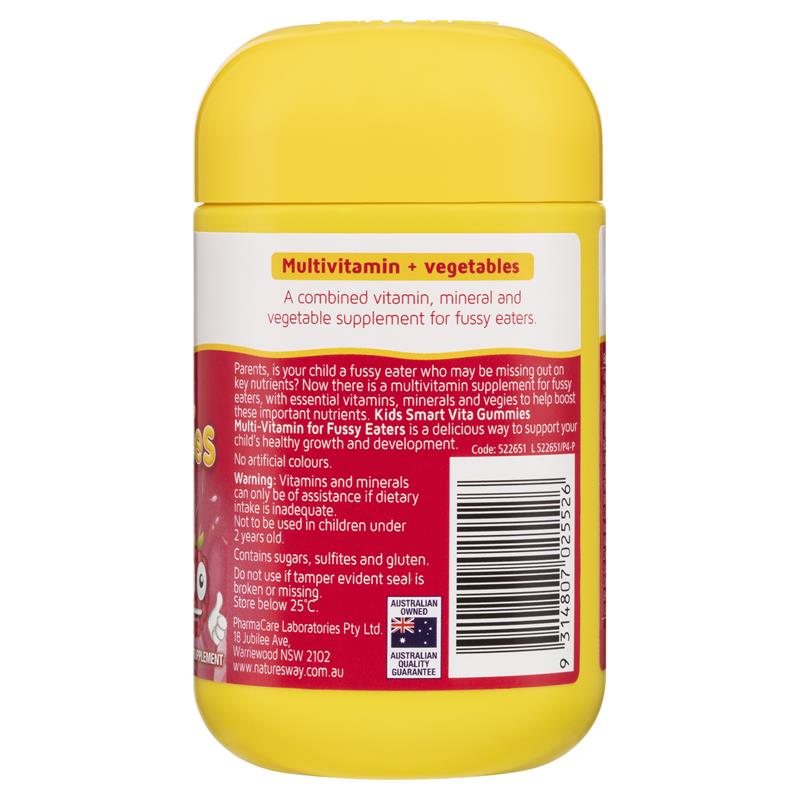 Nature's Way Kids Smart Vita Gummies Fussy Eaters 60 Viên