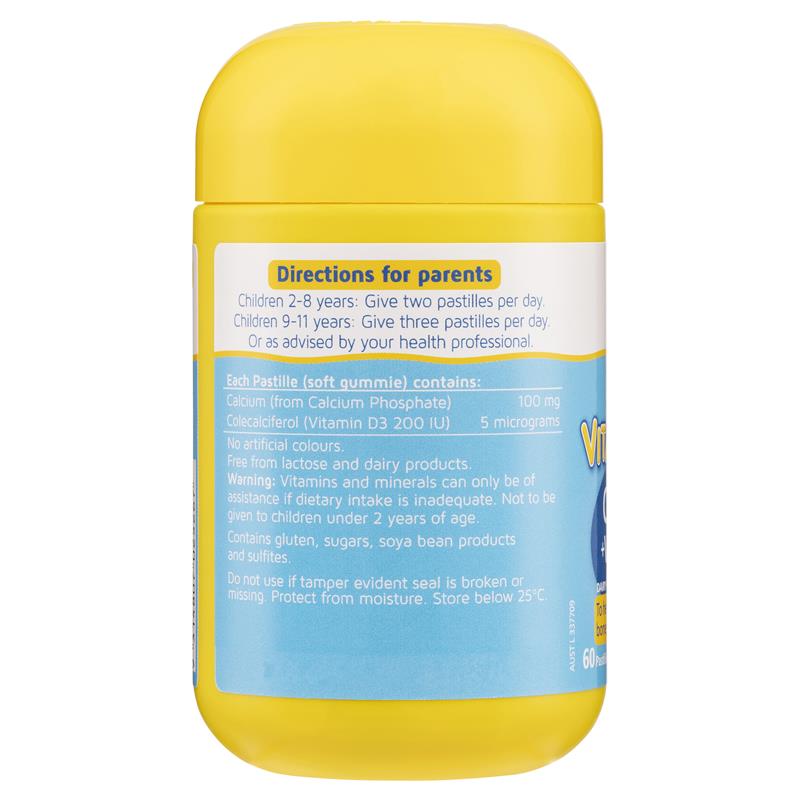Kẹo dẻo bổ sung canxi + vitamin D Nature's Way Kids Smart Vita Gummies 60 viên