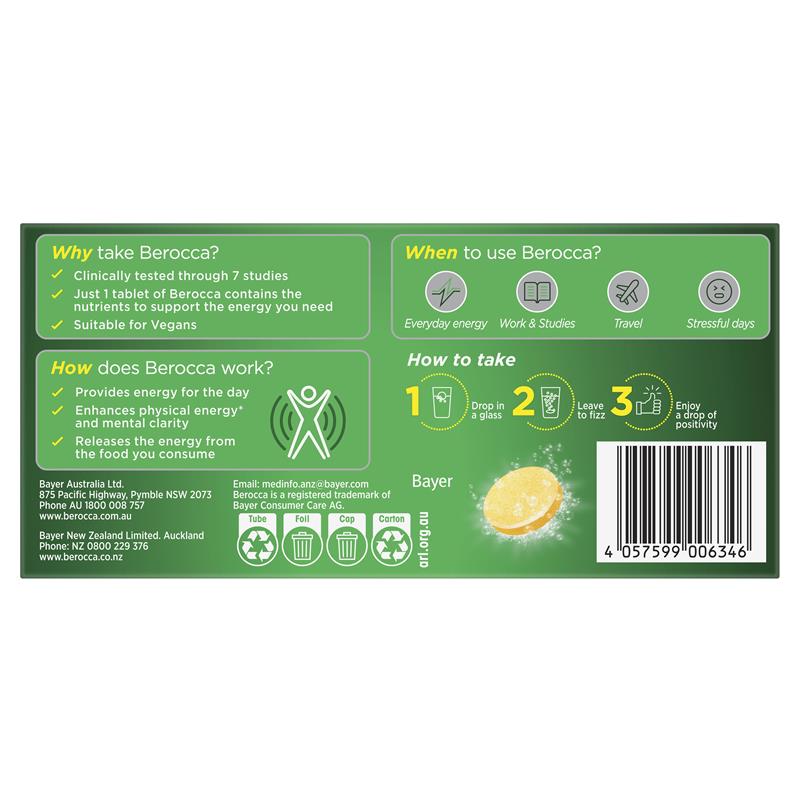 Berocca 能量橙味泡腾片 30 片