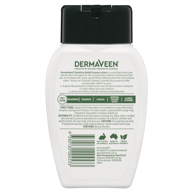 Sữa dưỡng thể DermaVeen Sensitive Relief Eczema 250mL