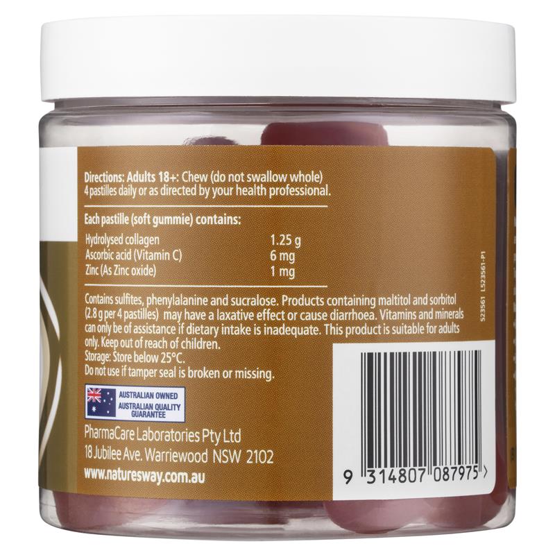 Nature's Way Beauty Collagen Peptides + Vit C Mature Skin 50 viên kẹo dẻo