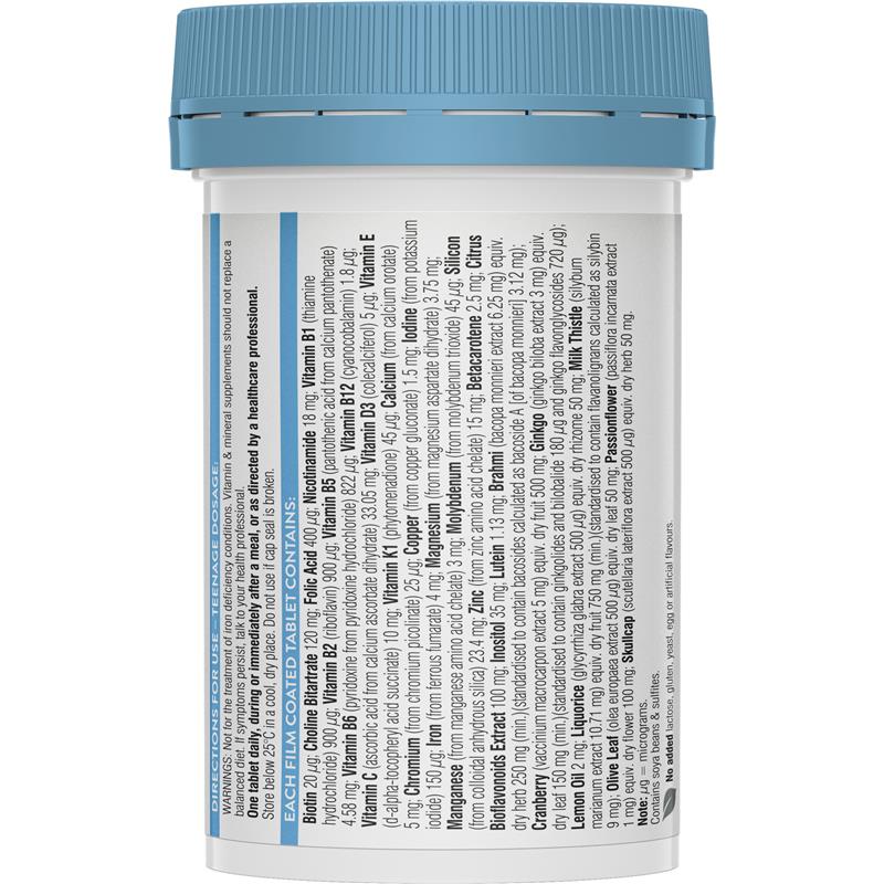 Swisse Teenage Ultivite Men's Multivitamin 60 viên