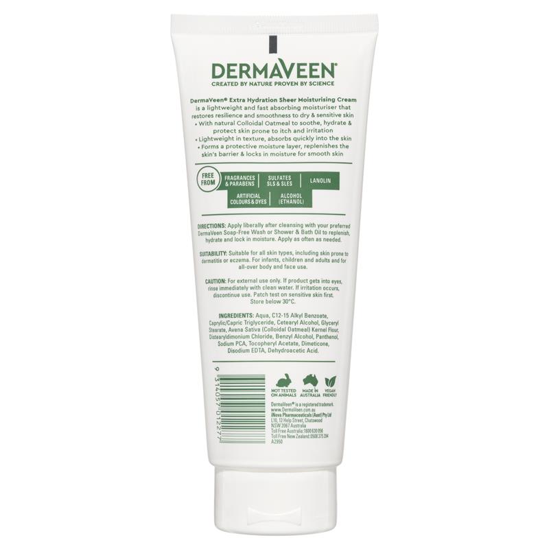 Kem dưỡng ẩm DermaVeen Extra Hydration Sheer 200g