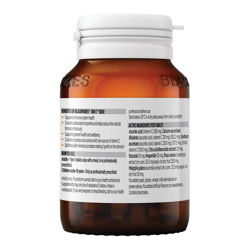 Blackmores Bio C 1000mg Vitamin C Hỗ trợ miễn dịch 62 viên