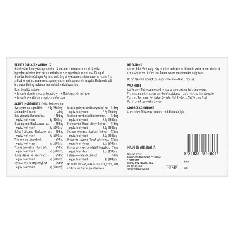 Healthy Care Beauty Antiox-14 25ml x 7 Chai