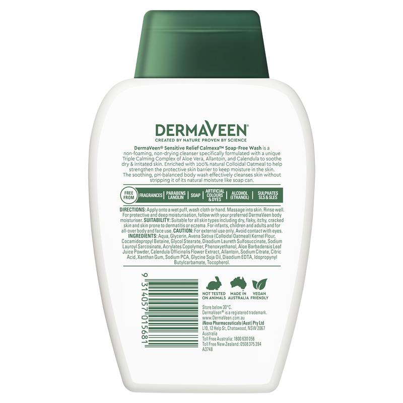 Sữa rửa mặt không xà phòng DermaVeen Calmexa Sensitive Relief 250ml