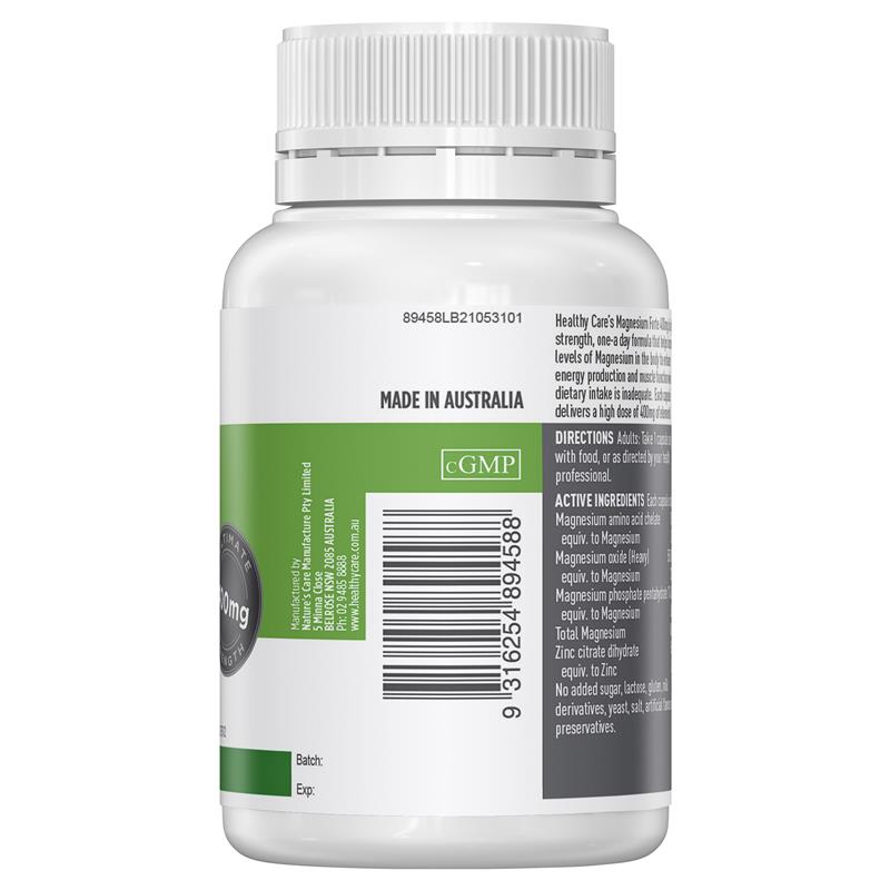 Healthy Care 强效镁片 400 毫克 30 粒