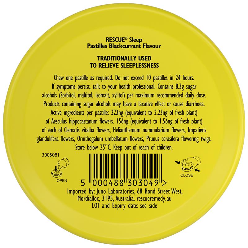 Viên ngậm hỗ trợ giấc ngủ Rescue Remedy Sleep Pastilles 50g
