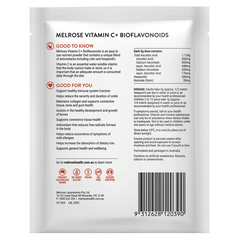 Melrose Vitamin C + Bioflavonoids Bột 100g